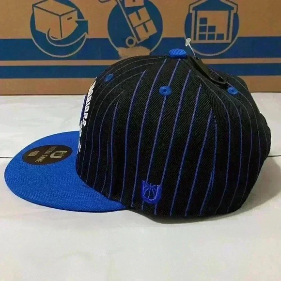 Ultra Game Golden State Warriors 1946 NBA Hat Youth Black & Blue Brim Adjustable - Picture 5 of 5